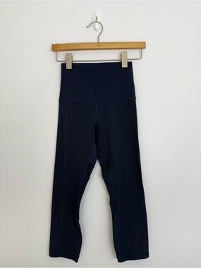 Lululemon Align Super High-Rise Crop 21" True Navy Size 4